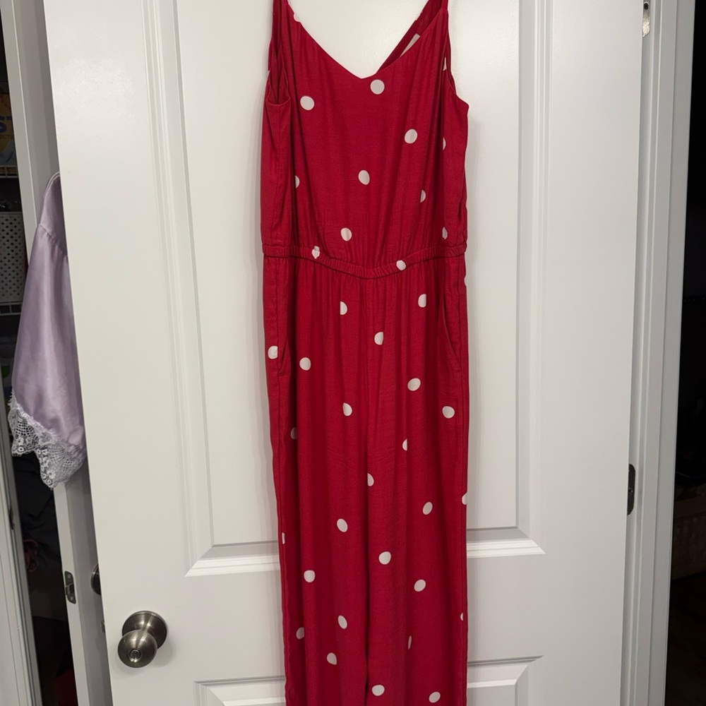 Red Polka Dot Jumpsuit